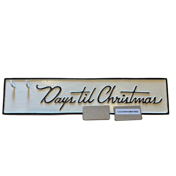 Hearth & Hand Magnolia Metal “Days Til Christmas” Advent Calendar Sign – White - Picture 1 of 4